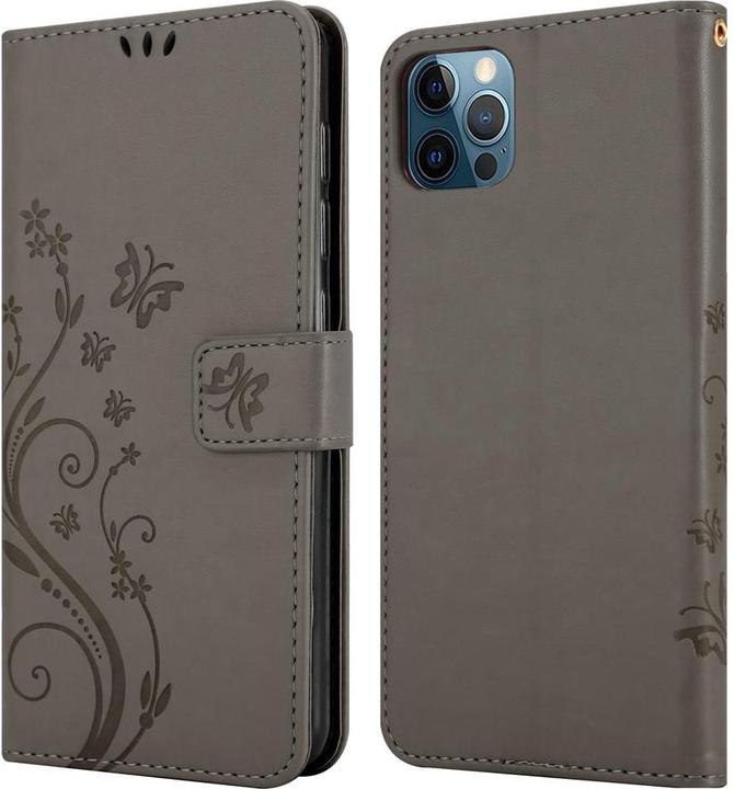 Actual product image Cadorabo Flower Book cover (Apple iPhone 12 Pro Max)