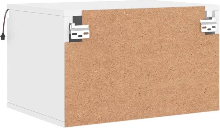 Image du produit VidaXL Tables de chevet murales avec lampes LED 2 pcs. Blanc,Couleur (50 x 36 x 30 cm)