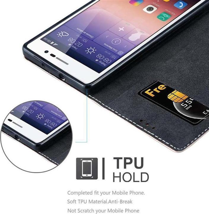Actual product image Cadorabo Book X Wallet Cover (Huawei Ascend P7)