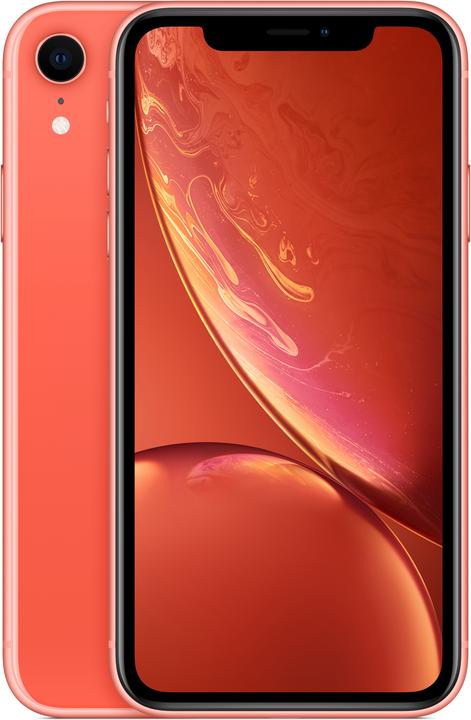 Actual product image Apple iPhone XR (64 GB, Coral, 6.10", SIM + eSIM, 12 Mpx, 4G)