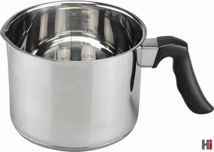 Image du produit HI POT à lait en acier inoxydable PANNE CUISINE avec poignée SYLT Ø14cm 1,5L (Pot à lait, Acier inoxydable)