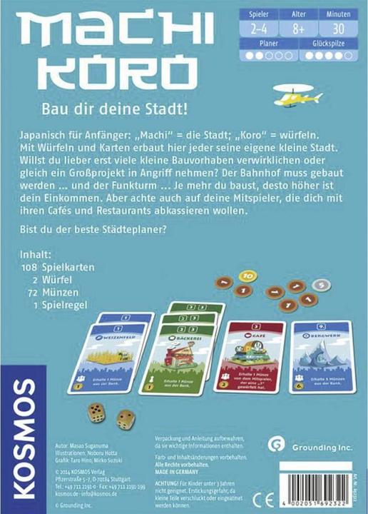 Produktbild Kosmos Machi Koro Bau dir deine Stadt (Deutsch)