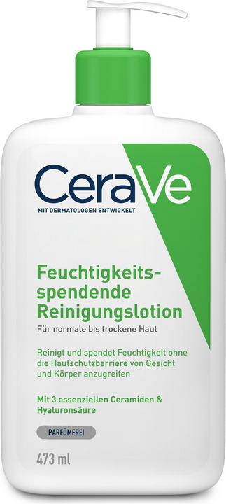 CeraVe Feuchtigkeitsspendende Reinigungslotion (Reinigungslotion, 473 ml)