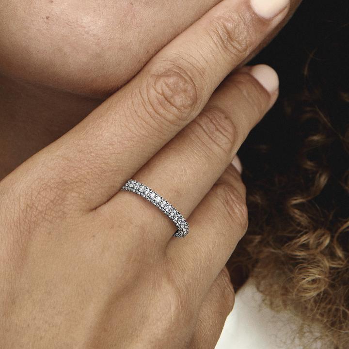 Image du produit Pandora Timeless Bague pavée simple rangée (48, Argent 925)