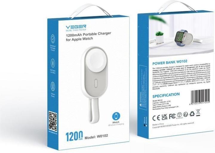 Immagine prodotto Veger Pomme (1200 mAh, 2.50 W, 4440 Wh)