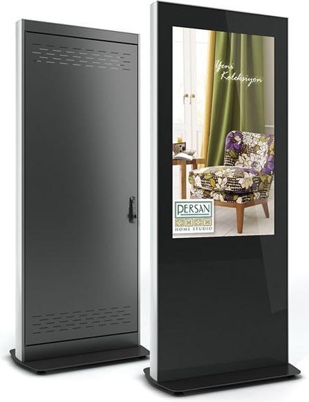Produktbild DSS Indoor Stele Portrait, 55" Bildschirm, schwarz