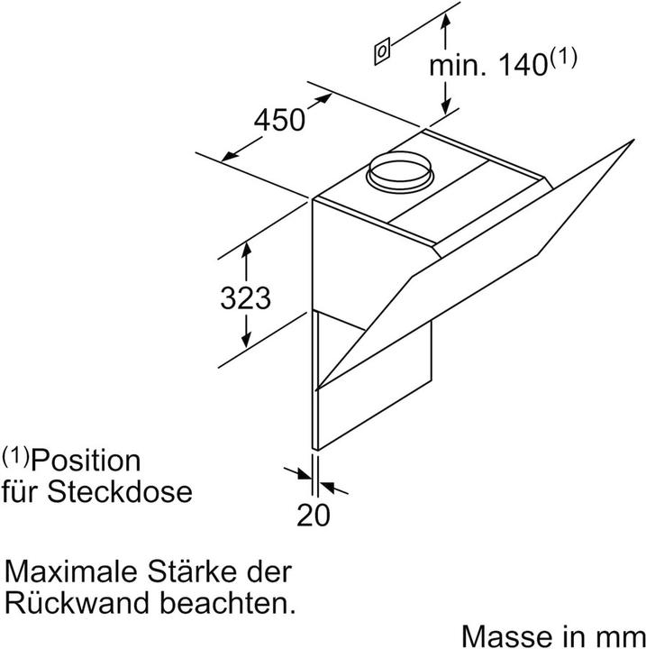 Actual product image Siemens Lc91kww60 (Wall hood)
