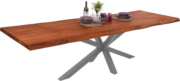Produktbild SAM CALI ANSTECKPLATTE Baumkante massiv Akazie (200 x 100 x 77 cm)