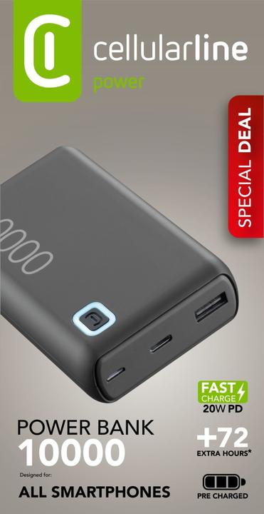 Produktbild Cellularline PBESSPROMOPD10000K (10000 mAh, 20 W)
