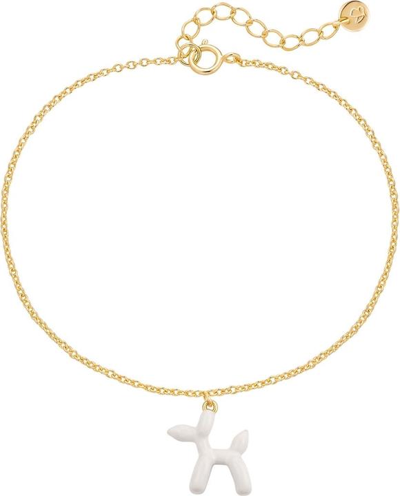 Glanzstücke München Damen Armband Ballon-Hund - 36246 (17 cm, Sterling Silber)