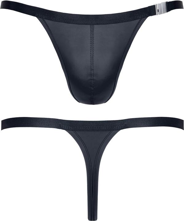 Actual product image Regnes Fetish Planet Wetlook Thong mit Schnalle (L)