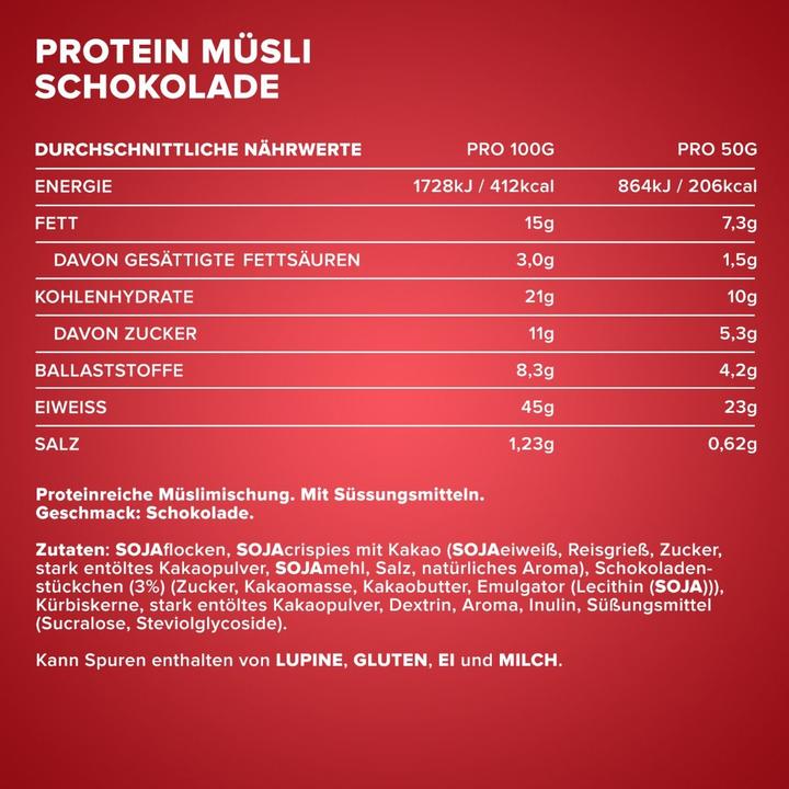 Valori nutrizionali e ingredienti IronMaxx Muesli proteico (sacchetto da 550 g) (550 g)