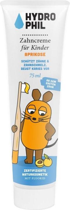 Actual product image Hydrophil Toothpaste for children apricot with fluoride (75 ml)