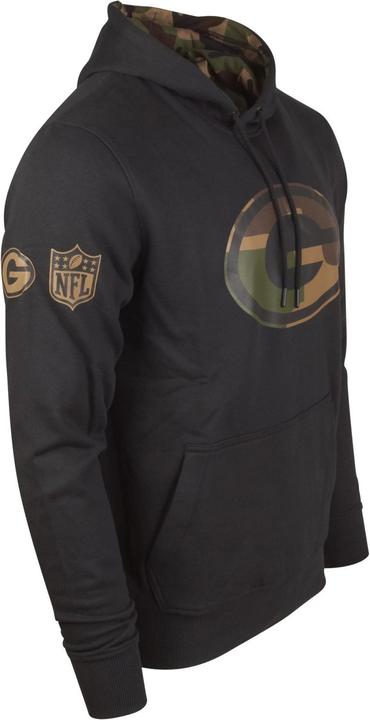 Produktbild New Era Fleece Hoody - NFL Green Bay Packers schwarz - L (L)