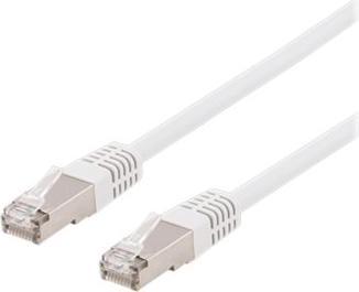 Image du produit Deltaco câble patch - 1 m - hvid (S/FTP, CAT6, 1 m)