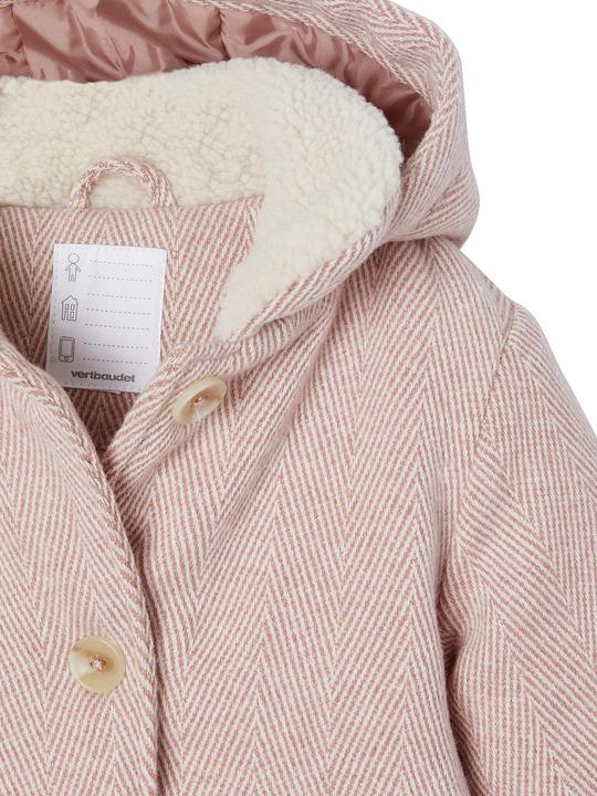 Actual product image Vertbaudet Girls' coat with hood & recycled polyester (158)