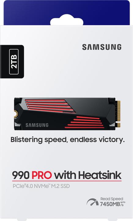 Actual product image Samsung 990 Pro mit Heatsink MZ-V9P2T0GW (2000 GB, M.2 2280)