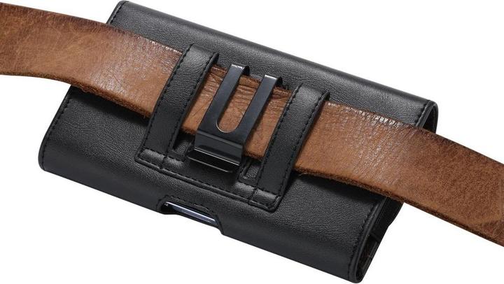 Produktbild Werkstein Universal XXXL Leder Tasche mit Gürtelclip - Schwarz