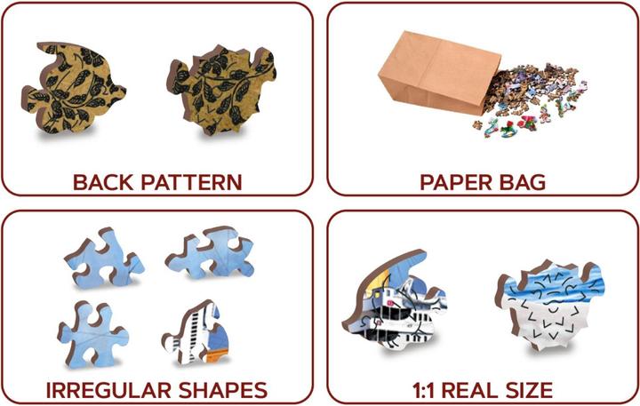 Immagine prodotto WoodenCity WOODEN CITY Titanic 500 Wooden Puzzle Jigsaw Puzzle with unique shapes (500 pezzi)