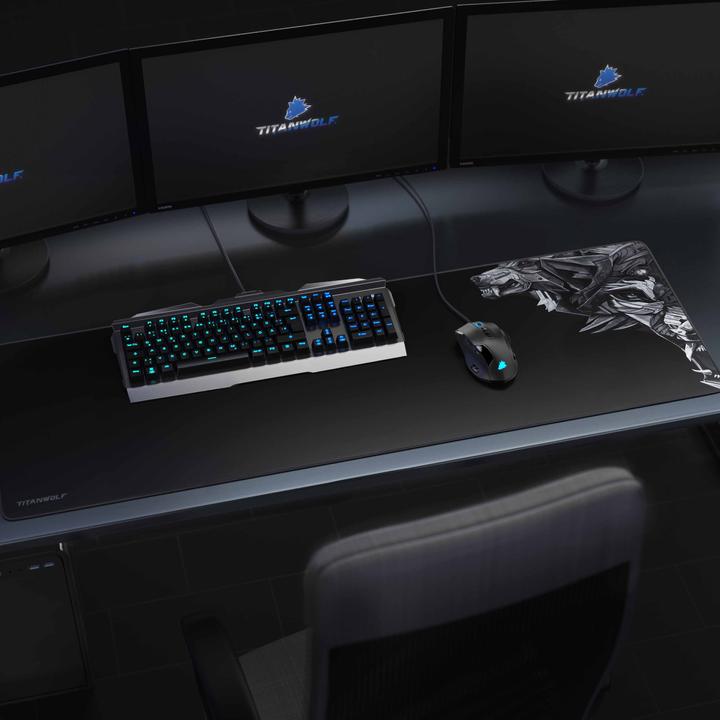 Actual product image Titanwolf Gaming Mouse Pad, XXXL Speed Mousepad 1200 x 400 mm, Speed & Precision (3XL)
