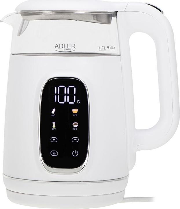 Image du produit Adler AD 1305 Bouilloire électrique blanc/argenté (1.70 l)