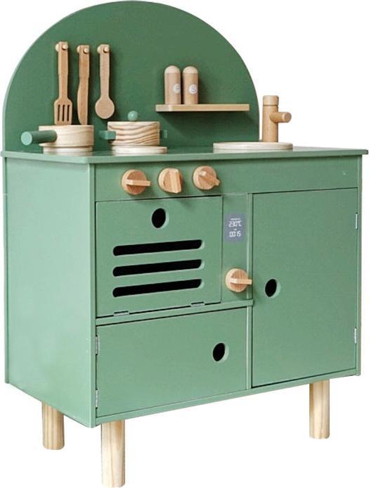 Nelaroom Cuisine en bois rétro avec accessoires