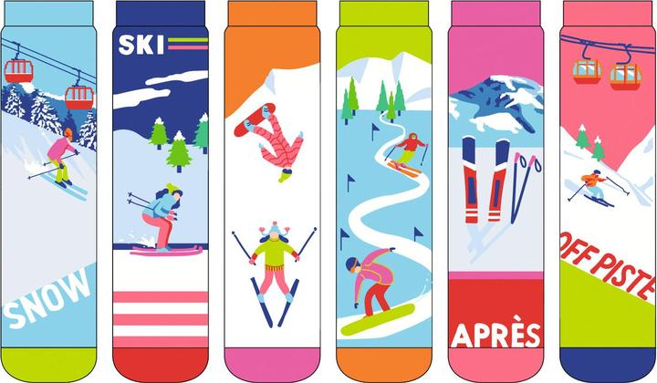 Produktbild United Oddsocks On the Piste 37-42 (6er Pack, 37 - 42)