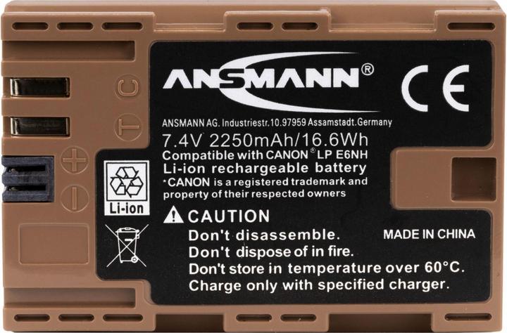 Immagine prodotto Ansmann Batteria ricaricabile per fotocamera A-Can LPE6 NH Canon EOS (Accumulatore di carica elettrica)