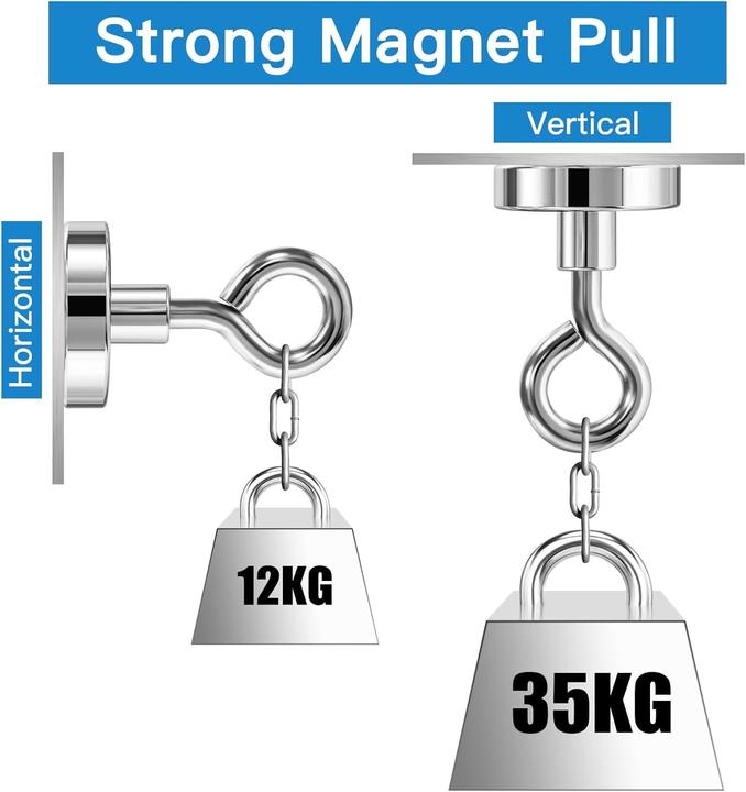 Image du produit Swissdetector Aimants à oeillet très puissant - 35 kg - Ø 32 MM ( X1 )