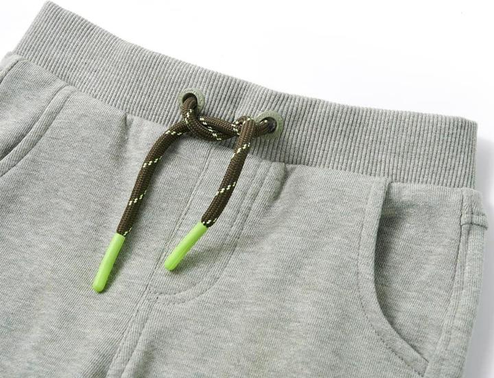 Actual product image VidaXL Children's tracksuit bottoms Light khaki 140,Material: 80 (140)