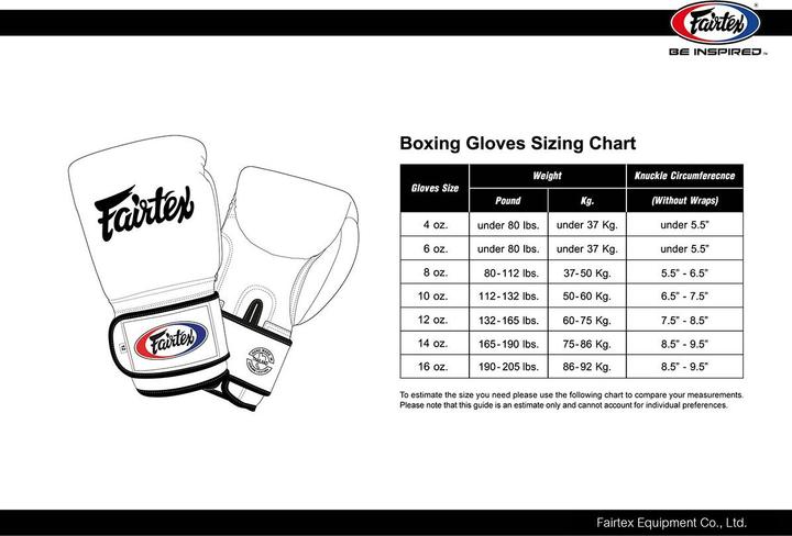 Image du produit Fairtex BGV14 (14 OZ, Taille unique)