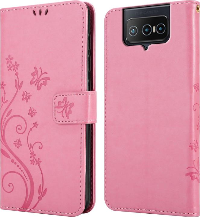 Actual product image Cadorabo Case Flower Book (Asus Zenfone 8 Flip)