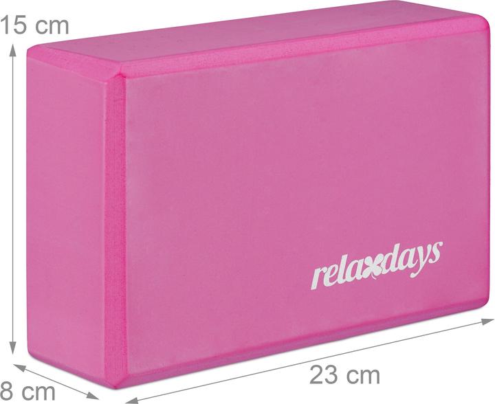 Actual product image Relaxdays Set of 2 Yoga Blocks