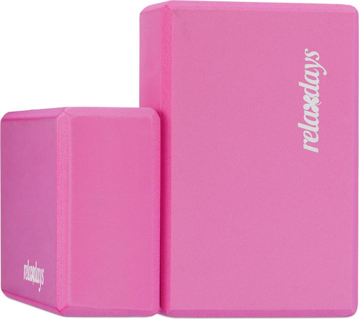 Actual product image Relaxdays Set of 2 Yoga Blocks