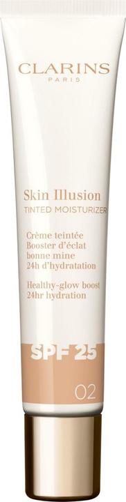 Immagine prodotto Clarins Skin Illusion - Getönte Feuchtigkeitscreme Spf25 02 (Crema solare viso, SPF 25, 40 ml)