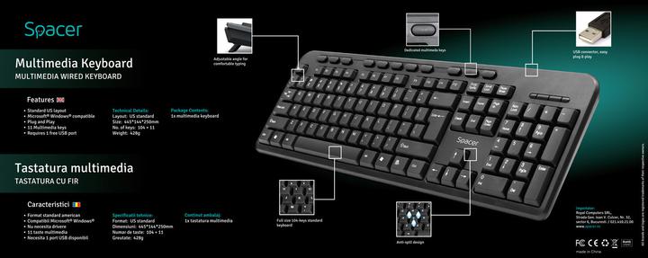 Immagine prodotto Spacer SPKB-169 (US, Cablato)