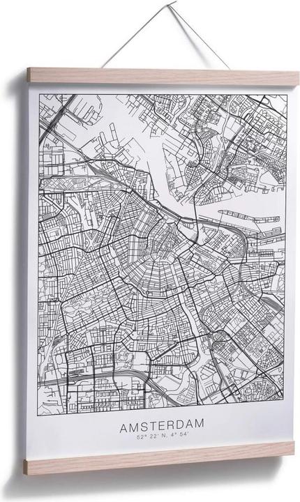 Produktbild Trenddeko Stadtplan Amsterdam (80 x 100 cm)