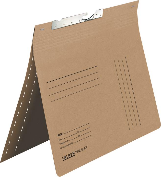 Immagine prodotto Falken Cucitrice a pendolo, cartoncino Manila RC, 230 g/m², DIN A4, 265 x 318 mm, marrone, 50 pezzi. (A4, 1 x)