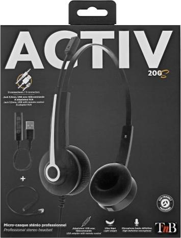 Actual product image T'nB TNB Activ 200S Professional Headset (Cable, USB-A)