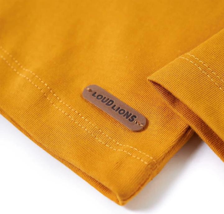 Produktbild VidaXL Kinder-Langarmshirt Ocker 116,Material: 100 (116)