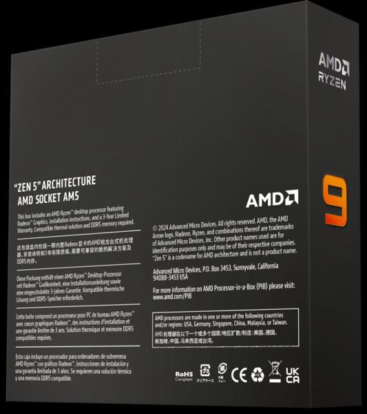 Produktbild AMD Ryzen 9 9950X (AM5, 4.30 GHz, 16 -Core)