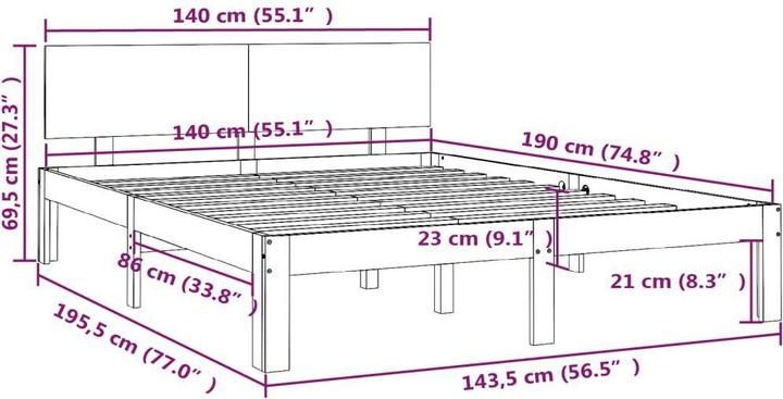 Produktbild VidaXL Valina (140 x 190 cm)