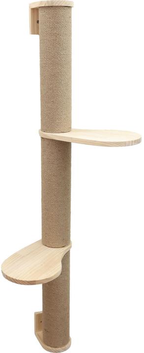 Kerbl Timber scratching post for cats (127 cm, Light brown)