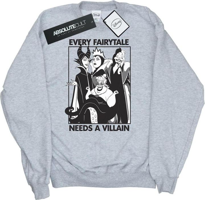 Actual product image Disney Girls Villains Cotton Sweatshirt (152, 158)