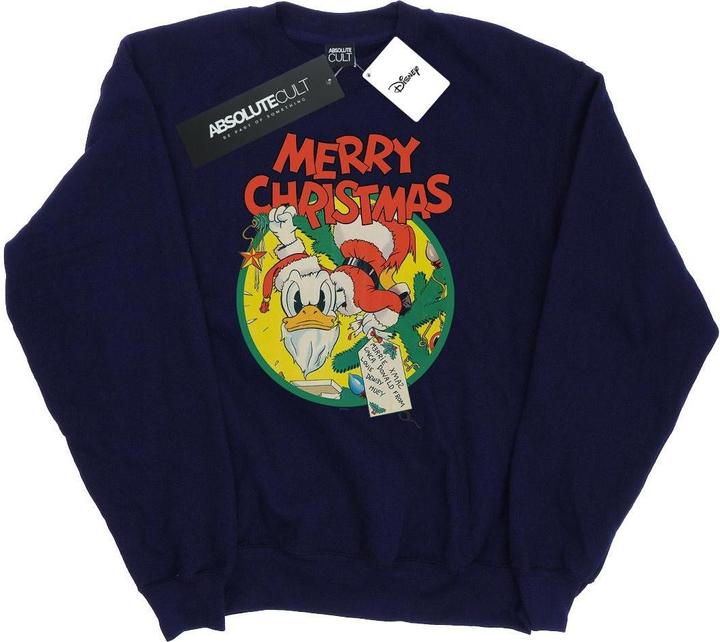 Immagine prodotto Disney Donald Duck Merry Christmas Felpa Donna (L)