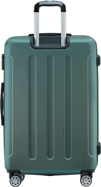 Immagine prodotto Beibye Valigia da viaggio Twin Wheels 3pcs Verde scuro (M (50 - 90l), L (90 - 115l), XL (da 115l))