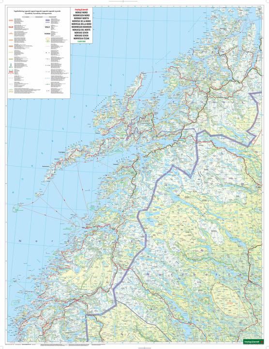 Produktbild Norwegen Nord, Strassenkarte 1:400.000, freytag & berndt