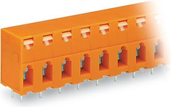 Produktbild Wago 741-406 DurchfÃ¼hrungsklemmenleiste 0,08-2,5 qmm orange