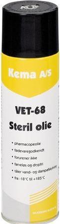 Produktbild ITW Steril olie VET-68 500ml spray til levnedsmiddelindustrien farveløs, drypfri (500 ml)