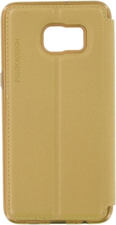 Produktbild Puloka Flip Case Samsung Galaxy S6 Edge Plus Gold (Samsung Galaxy S6 Edge+)